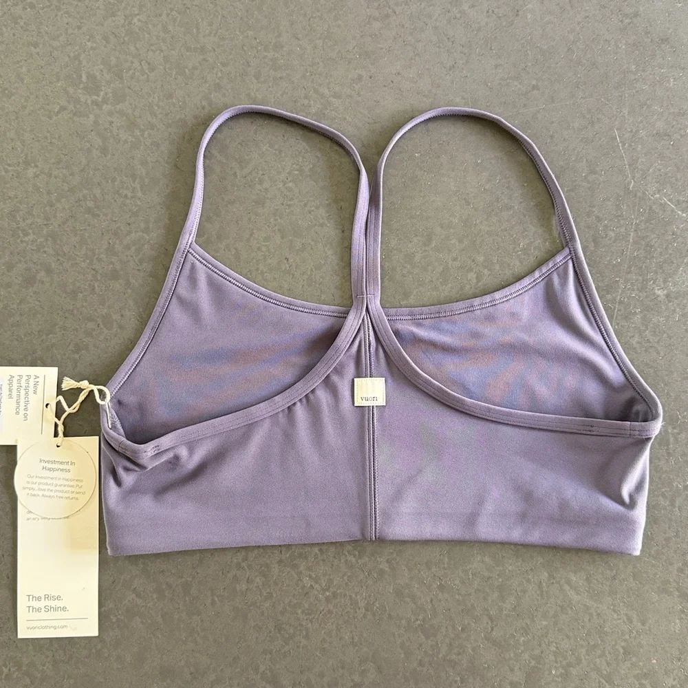 NWT Vuori All The Feels Bliss Blend Sports Bra Cosmic Purple Size M - Picture 4 of 4